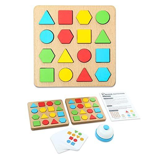 DiYiMi Wooden Shape Puzzle Learning Toys for Toddlers 1-3 Wooden Educationa