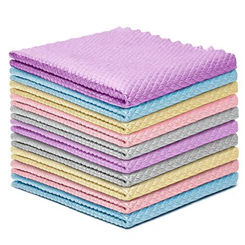 Microfiber Cloth Cleaning Rags Nanoscale Glasses Cleaning Towels for