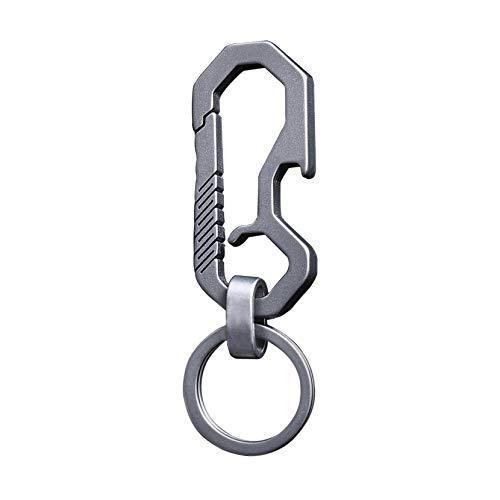 Autuveen Titanium Key Clip for Belt Loop,Titanium Key Carabiner Keychain Cl