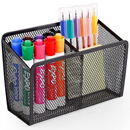 Magnetic Pencil Holder - Extra Strong Magnets Mesh Marker Holder Perfect fo