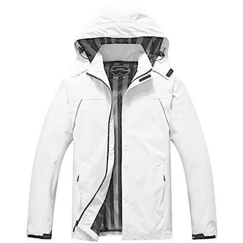 Men s Waterproof Rain Jacket Outdoor Lightweight Raincoat for Hiking Travel