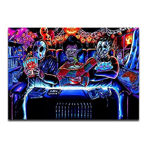 ホラーポスター 映画 ウォールアート ベッドルーム キャンバス 絵画 マイケル マイヤーズ フレディ クルーガー ジェイソン ボーヒーズ クラシック Ivtb5szolk コレクション 趣味 Windowrevival Co Nz