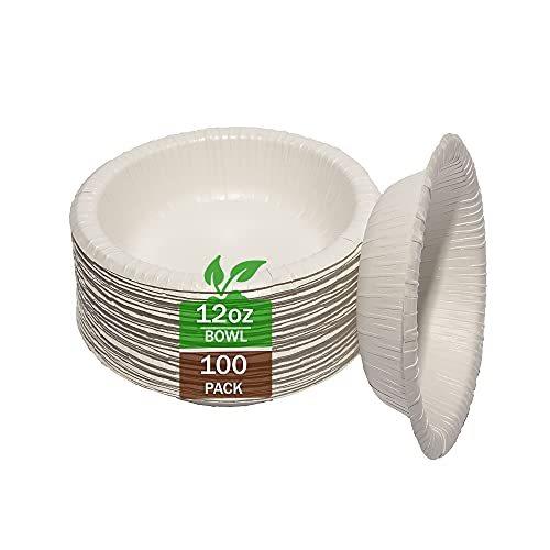 Transitions2earth PFAS-Free Non-Toxic Compostable 12 oz. Bowl - Package of