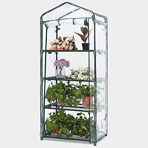 ABCCANOPY Mini Greenhouse, Tiers Portable Gardening Greenhouse with Zippe