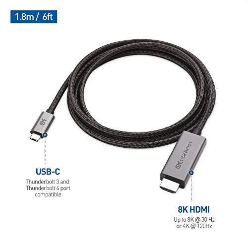 まとめ割はじめる Cable Matters 8K USB Type C HDMI 変換ケーブル 1.8m 48Gbps HDMI2.1規格 4K 120Hz HDR