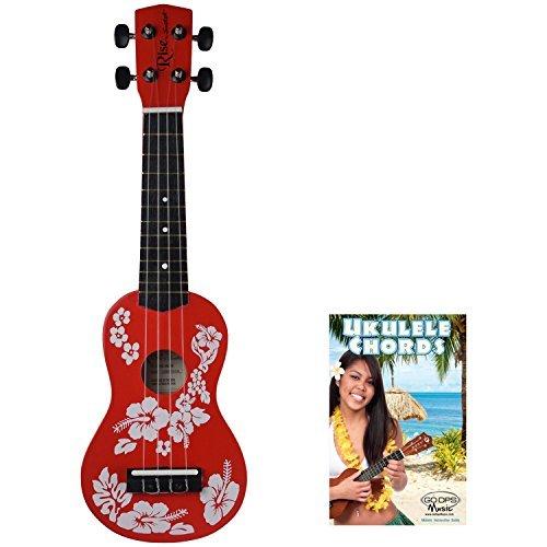 Rise by Sawtooth Beginner s Ukulele， Hibiscus Red