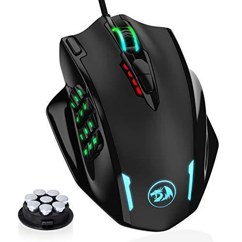 Redragon M908 Impact RGB LED MMO Mouse with Side Buttons Optical Wired Gami