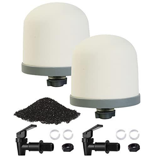 HUINING　Replacement　Ceramic　Filter　Shell　with　Coconut　Water　Dome　Activated