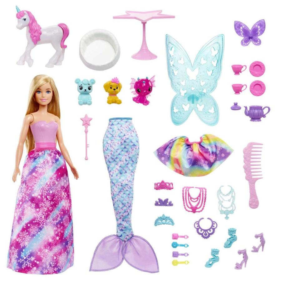 Barbie Dreamtopia Fairytale Surprise Box with Barbie Doll and 24 Gifts Incl｜pinkcarat｜04