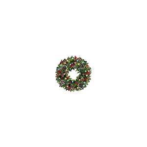 26　Inch　Super　Wreath　Feel　Prelit　Large　Christmas　Thick　Realistic　80　Lights