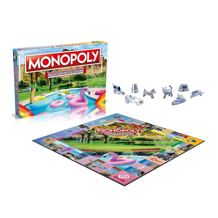 Palm Springs Monopoly Board Game Edition, Family Game for Ages 8 and up｜pinkcarat｜02