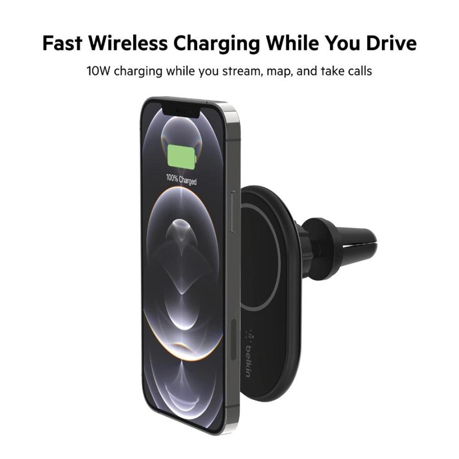 スストア Belkin Magnetic Wireless Car Charger - MagSafe Compatible Car Mount Wireles