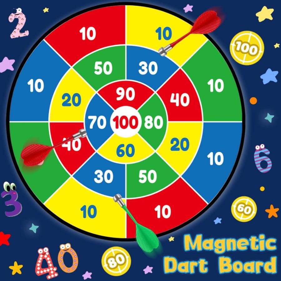 【18％OFF】 Magnetic Dart Board / Steel Tip Dartboard Double Sides - 12pcs - Dart Board