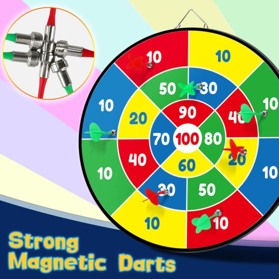 【18％OFF】 Magnetic Dart Board / Steel Tip Dartboard Double Sides - 12pcs - Dart Board