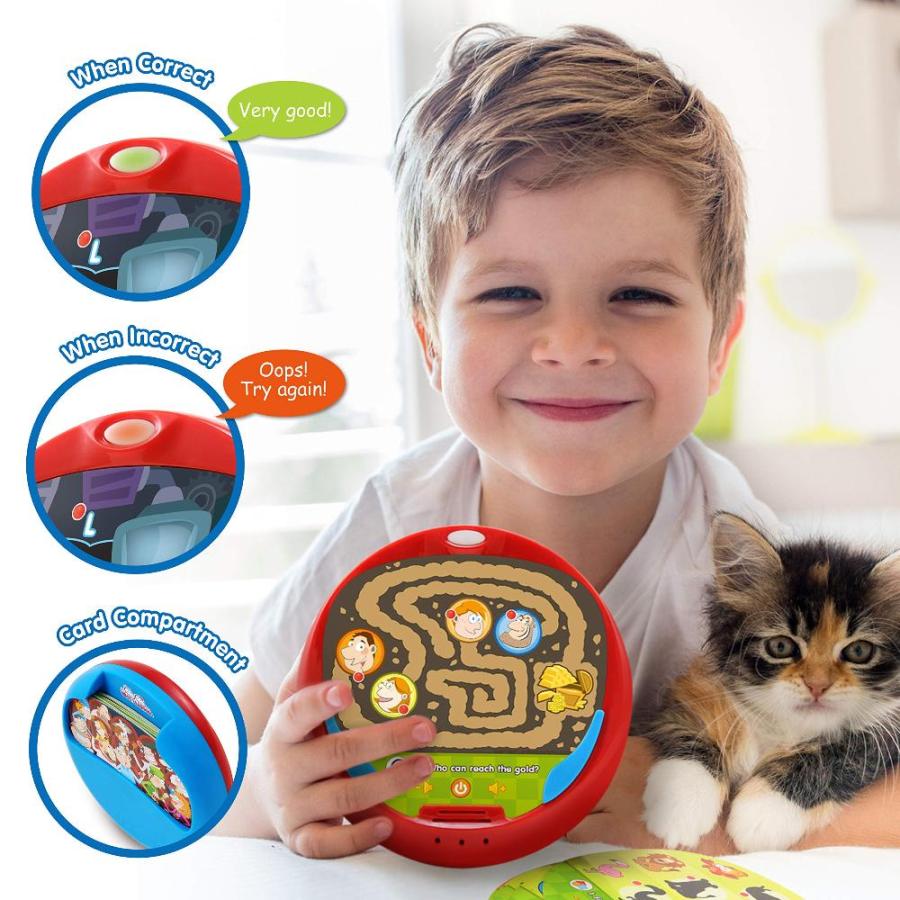 店舗在庫をネットで確認 BEST LEARNING EduQuiz Basic Set I - Interactive Educational Matching Toy fo