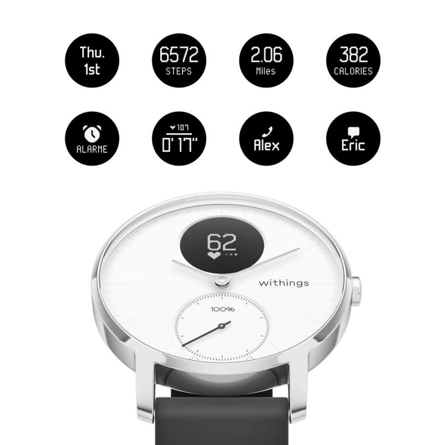 Withings Steel HR ハイブリッドスマートウォッチ ? アクティビティ、睡眠、フィットネス、心拍数トラッカー GPS接続付き｜pinkcarat｜03