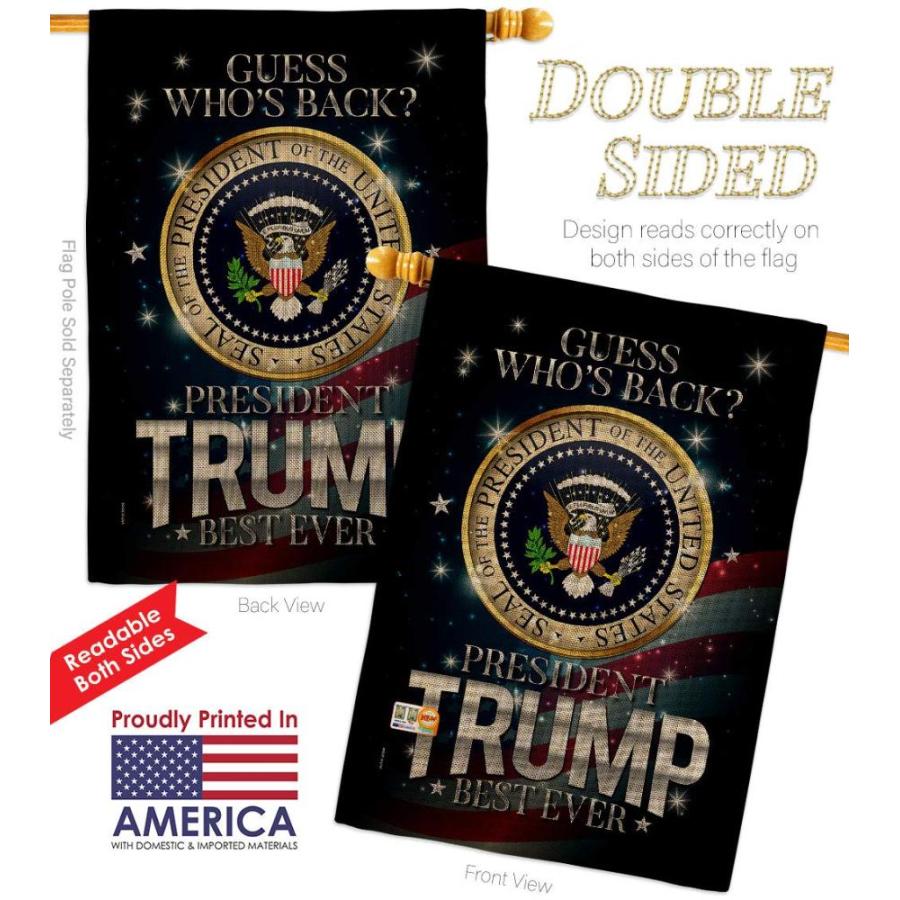 Trump　Flag　President　House　Ever　Flag　Best　Burlap　Pack　Vote　Democr　Patriotic