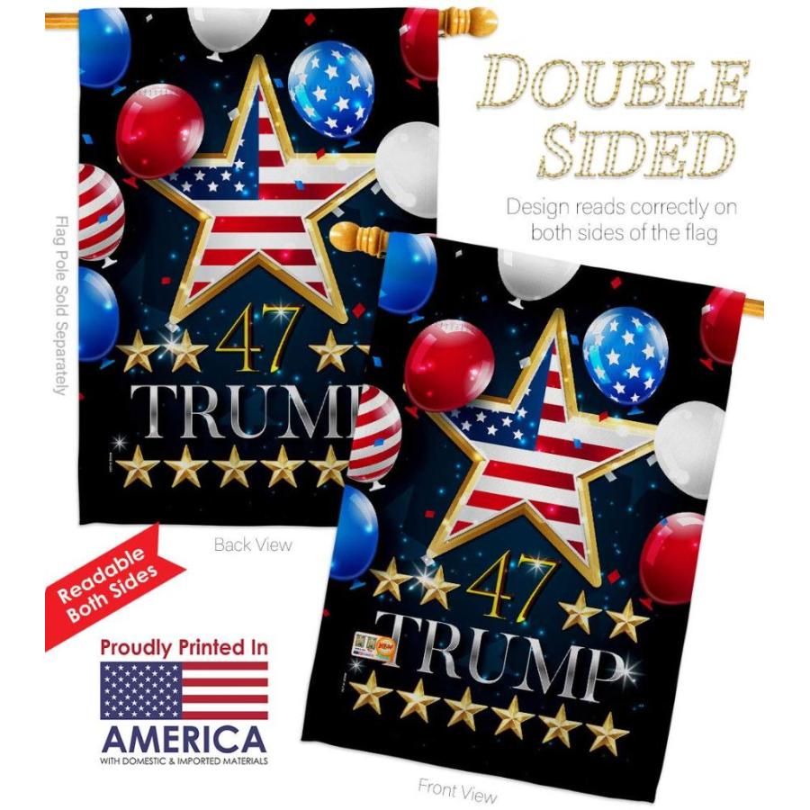 Trump　Flag　46　Keep　Flag　House　Eagle　Set　Vote　America　President　Patriotic　Re