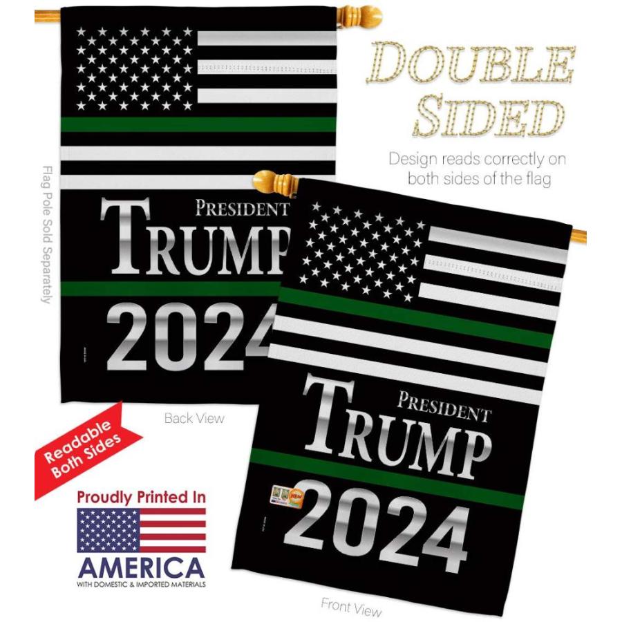 Trump　Flag　President　Flag　Patriotic　Democrat　House　Thin　Vote　Green　Set　Line