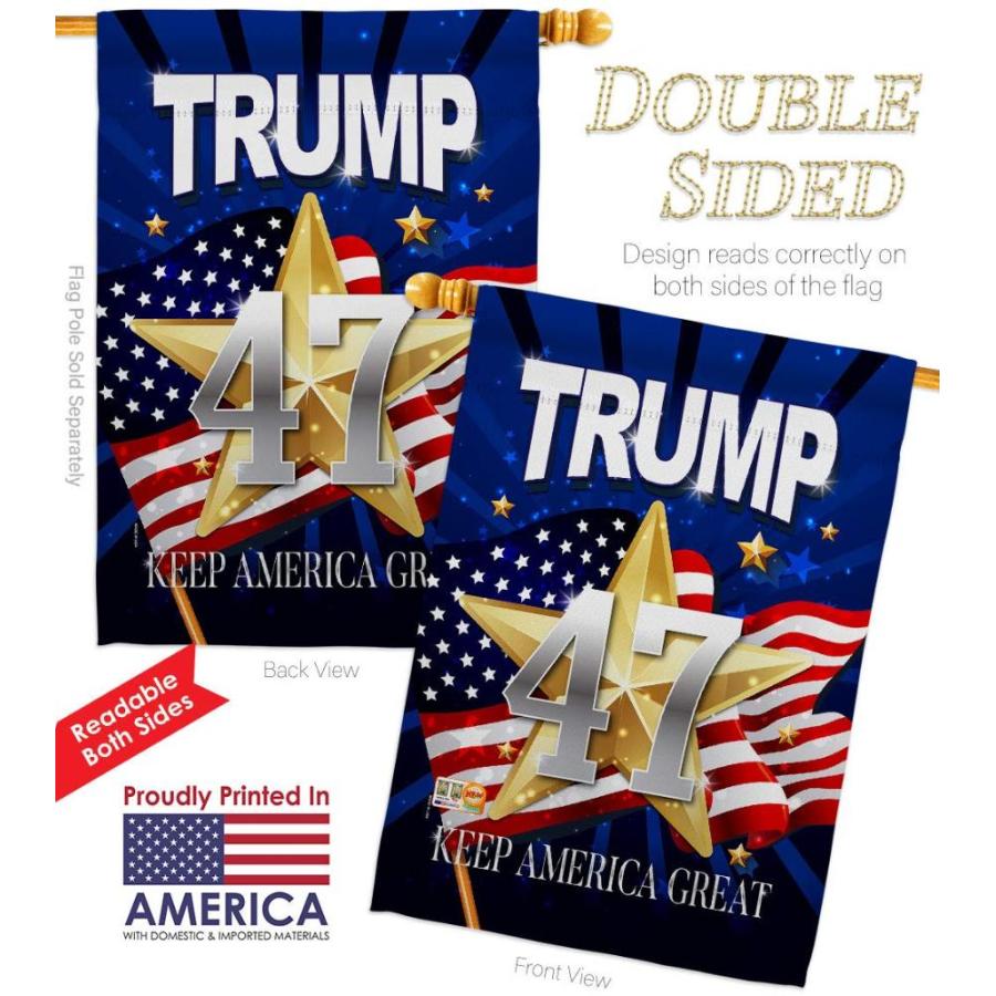 Trump　Flag　46　Keep　America　House　President　Flag　Patriotic　R　Vote　Garden　Kit