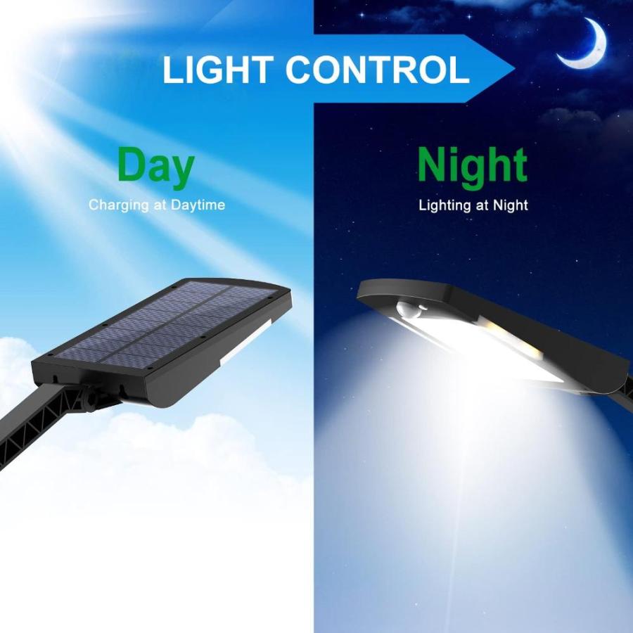 Engrepo　Pack　Solar　Outdoor,　Lights　Motion　LEDs　Sensor　Powered　Li　Solar　48