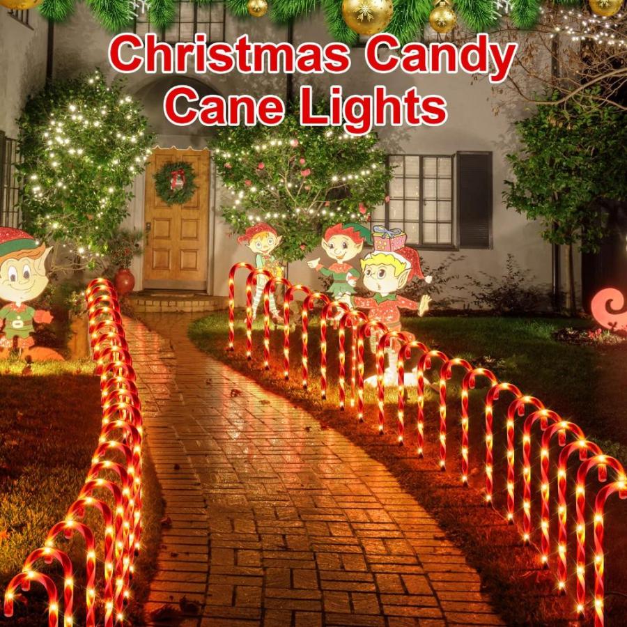 30　Pcs　Christmas　Inches　Cane　Candy　23　Lights,　Markers　Candy　Pathway　Cane　Li