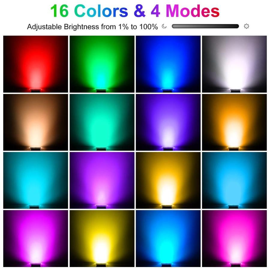 CREPOW　RGBW　Low　Voltage　Landscape　Changing　Color　Spotligh　Landscape　Lights,