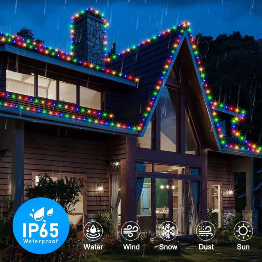 芸能人愛用 HegangNiu Smart Christmas Lights Outdoor 45.5Ft 48 LED， Smart Voice and WiF