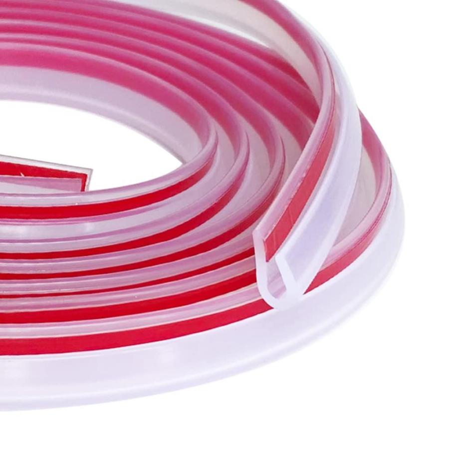 Tintvent Clear Rubber Edge Trim, U Channel Rubber Seal Strip with SelfAdhe YS0000037039253481