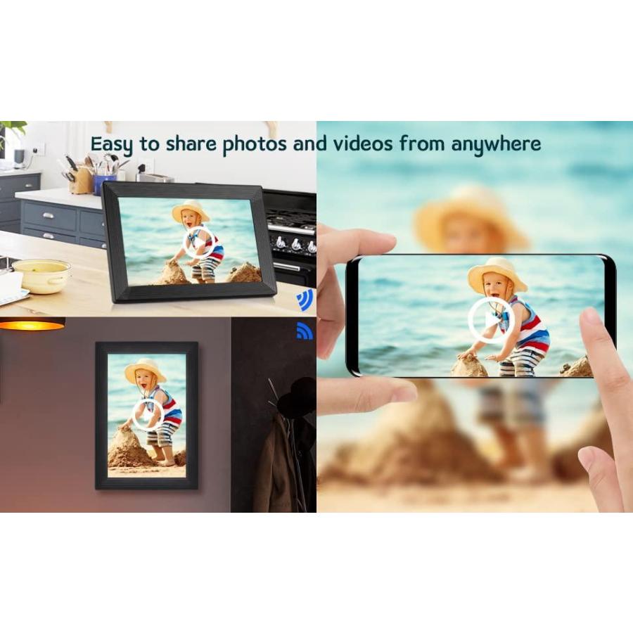本日特価】【本日特価】Anyuse Digital Picture Frame 10.1 Inch WiFi 16GB Photo Frame  With IPS HD To デジタルフォトフレーム