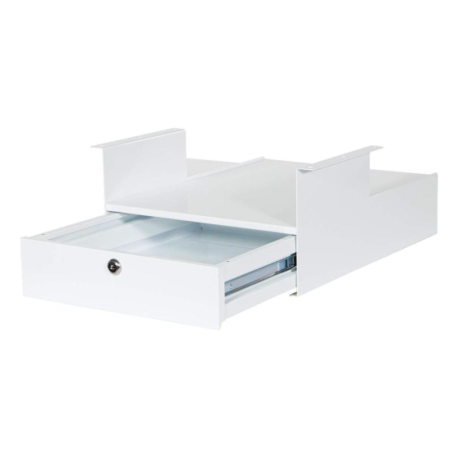 期間限定でセール Office Star Ascend II Locking Personal Storage Drawer Add-On， White Finish