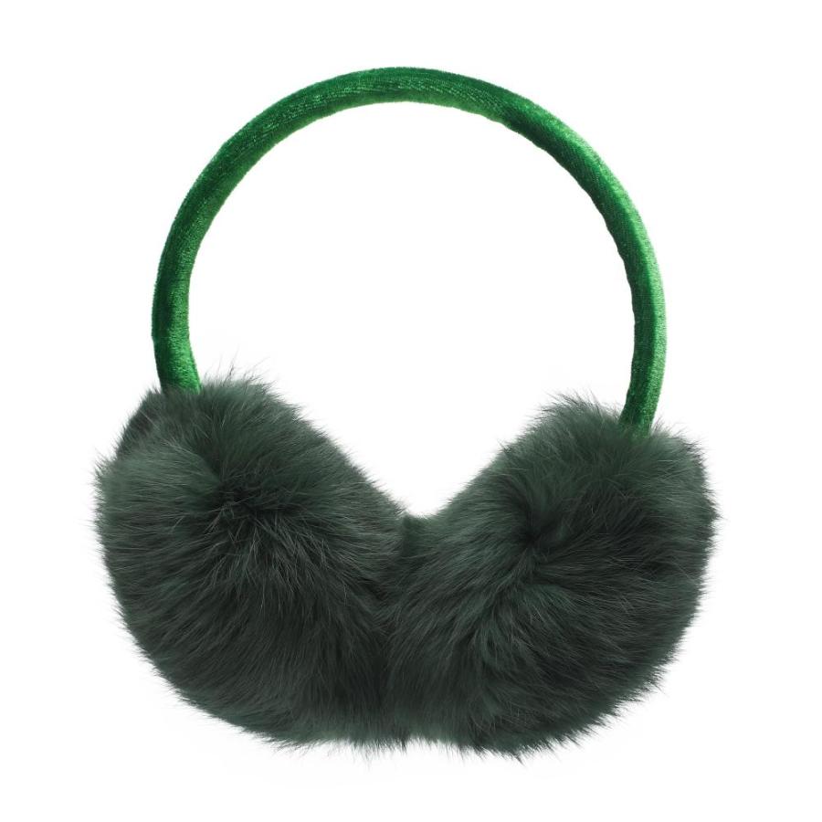 ZLYC Womens Girls Genuine Rabbit Fur EarMuffs Adjustable Ear Warmers