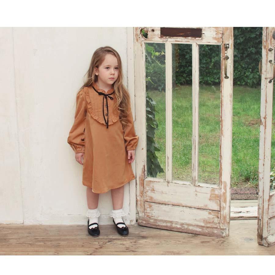 子供服 フォーマル 女の子 ワンピース長袖 かわいい おしゃれ 無地 キッズ 服 秋 冬 ワンピース Rora 通販 Yahoo ショッピング