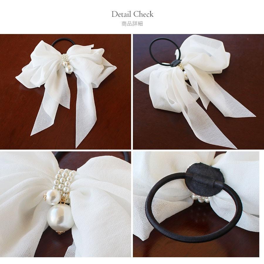 フォーマル ヘアゴム キッズ 大人っぽい リボン パール レース ヘアアクセサリー 結婚式 Rora 通販 Yahoo ショッピング