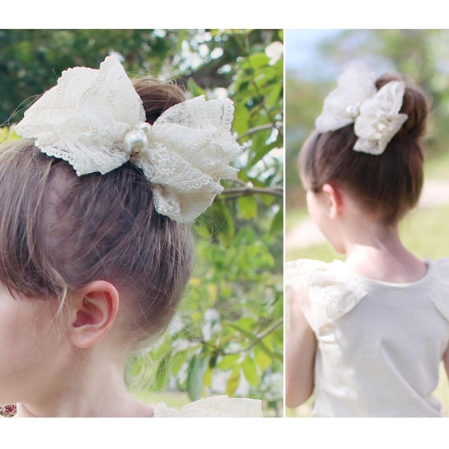 フォーマル ヘアゴム 女の子 キッズ こども 子供 ヘアアクセサリー レース パール リボン Rora 通販 Yahoo ショッピング