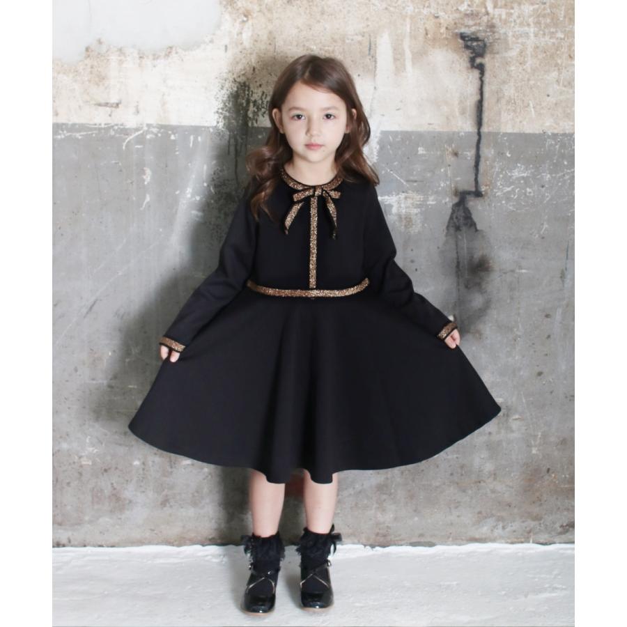 子供服 キッズ フォーマル 女の子 リボン おしゃれ ワンピース スーツ風 黒 ブラック 1602 Rora 通販 Yahoo ショッピング
