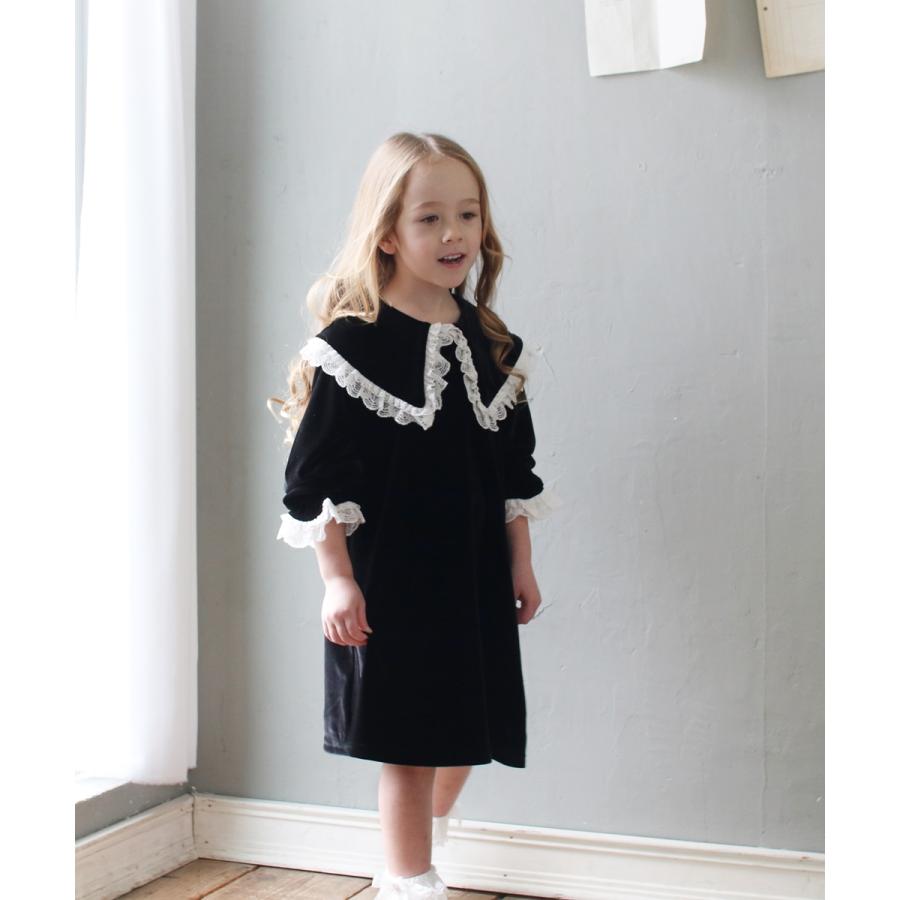 子供服 ワンピース キッズ 女の子 子供 服 長袖ワンピース 長袖 黒 ブラックおしゃれ 可愛い 1702 Rora 通販 Yahoo ショッピング