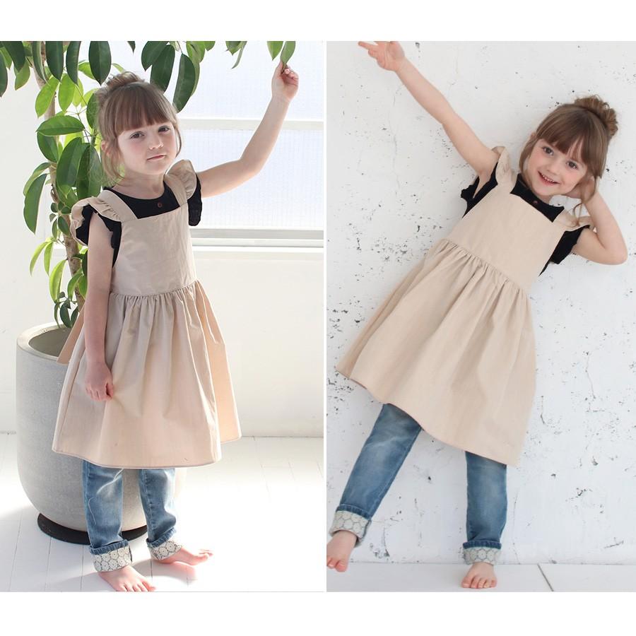 エプロンドレス エプロン ワンピース かわいい おしゃれ 可愛い エプロンワンピース キッズ 子供 出産祝い ギフト 綿 フリル 90 100 110 子供服 5014 19 55 Rora 通販 Yahoo ショッピング