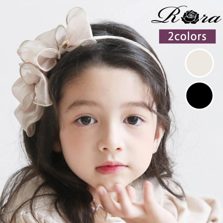 カチューシャ リボン パール キッズ 子供用 可愛い フォーマル シア ヘアアクセサリー 52 Rora 通販 Yahoo ショッピング