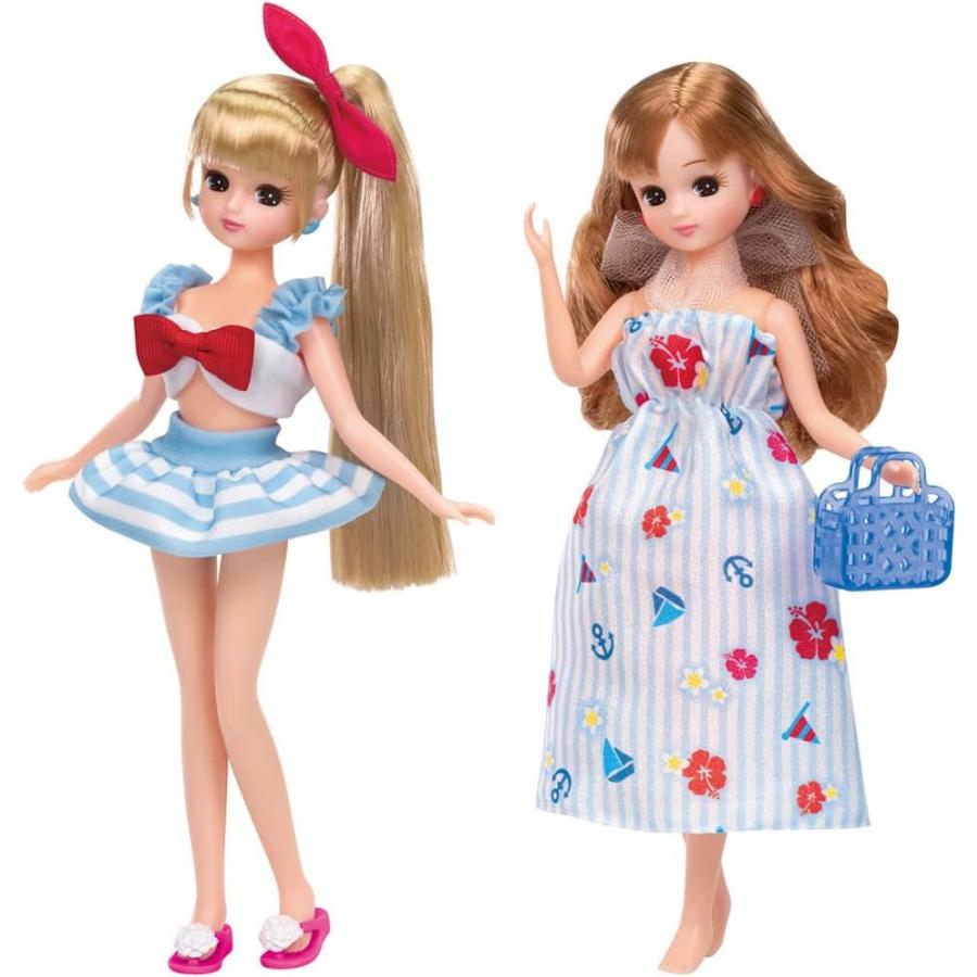 リカちゃん LW-13 マリンワンピ&セーラー水着セット : Pink リカちゃん LW-13 マリンワンピ&セーラー水着セット : Pink