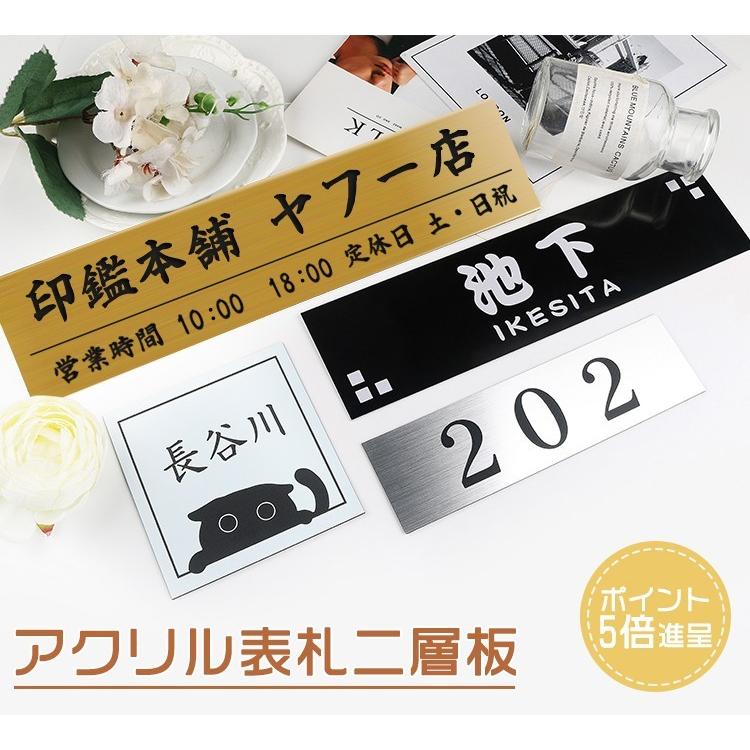 表札 おしゃれ 安い 戸建て 表札 ポスト 犬猫デザイン プレート 貼付け 屋外対応 レーザー彫刻 アクリル 表札 6 24cm 6 5 26cm Hs Jc01 Gn Hyosatu A 6 印鑑本舗 通販 Yahoo ショッピング