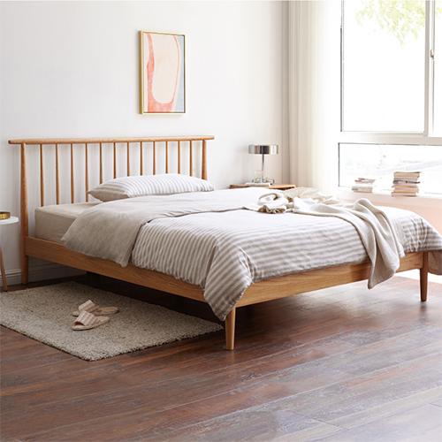 ベッド 天然木フレーム ベッドフレーム すのこベッド 木製 セミダブル