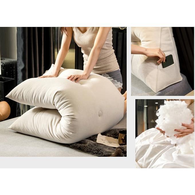 大きい 背もたれクッション ウェッジ枕 三角ヘッドボード 大きい 背もたれクッション ウェッジ枕 三角ヘッドボード
