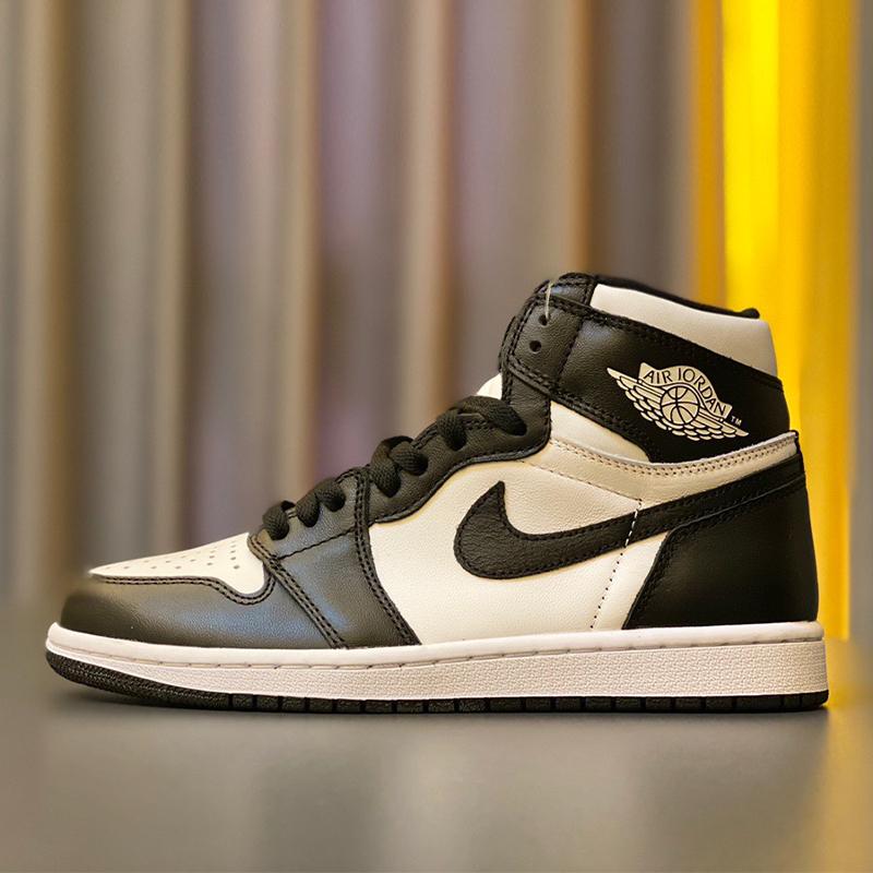 値引 Nike Air Jordan 1 ナイキ エアジョーダン 1 黒白パンダ ハイトップ カジュアル スニーカー かっこいい クーポン配布中 交換無料