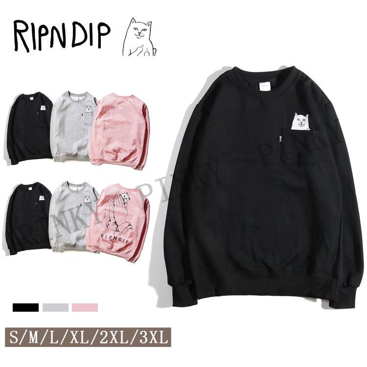 レビューを書いてプレセント送付 Ripndip リップンディップ パーカー メンズ レディース プルオーバー ファッション アウトレット 送料無料