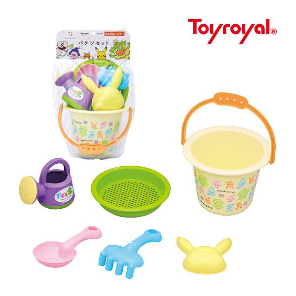 ピンキーベビーズ正規品 砂遊びセット モンポケ バケツセット 6054 Monpoke トイローヤル 雪遊び 海水浴 Baby Kids 赤ちゃん 潮干狩り 砂遊び 砂場セット 子供 おもちゃ ポケモン