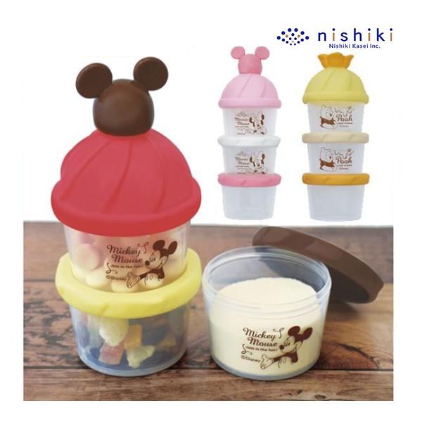 正規品 ベビー食器 粉ミルクケース 赤ちゃん ベビー こども Baby ほ乳瓶 哺乳瓶 ミルカー スタッキング 離乳食 粉ミルク ストッカー ディズニー Disney 錦化成 交換無料