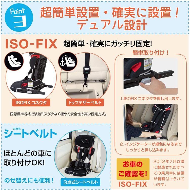 チャイルドシート　ISOFIX　1歳　3歳　人気　トラベルベスト　EC　赤ちゃん　Fix　コンパクト　ジュニアシート　ベビー　子供　2歳　おすすめ　一部地域　送料無料　日本育児