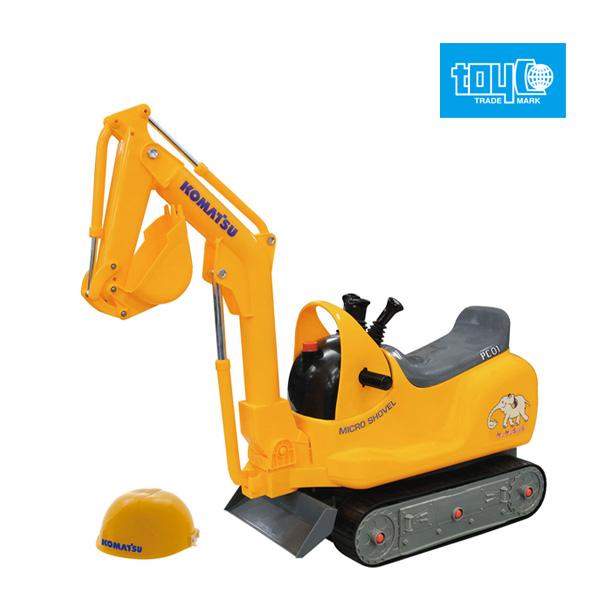 乗用玩具 マイクロショベル コマツ Pc01 ショベルカー 働く車 乗り物 おもちゃ トイコー 誕生日 男の子 子供 孫 プレゼント 連休 帰省 ギフト Kids Baby 人気 ピンキーベビーズ 通販 Yahoo ショッピング