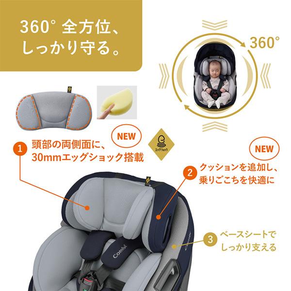 おまけ 5種付き チャイルドシート 新生児 isofix コンビ ホワイト